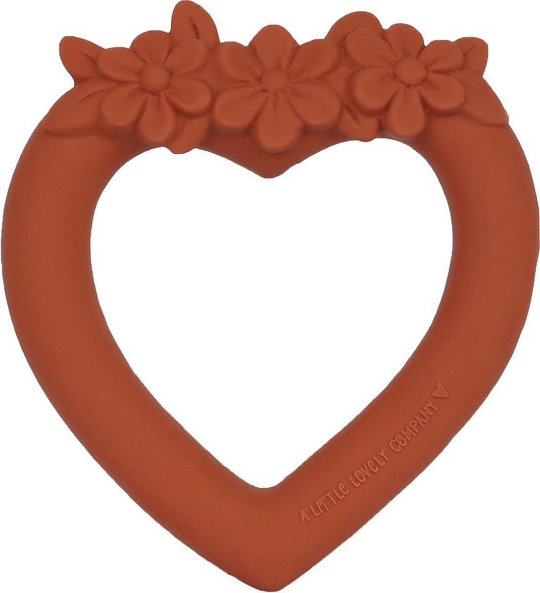 Bijtring: Hart - terracotta  |  